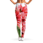 Amaryllis Flower Print Women's Leggings