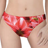 Amaryllis Flower Print Women's Thong