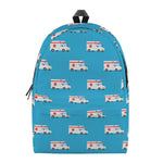 Ambulance Paramedic Car Pattern Print Backpack