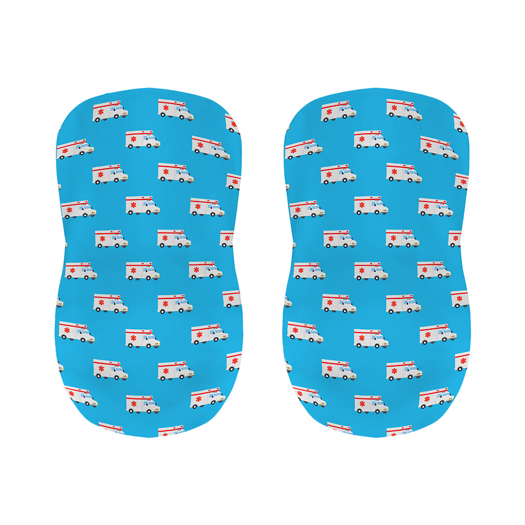 Ambulance Paramedic Car Pattern Print Bar Stool Covers
