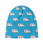 Ambulance Paramedic Car Pattern Print Beanie