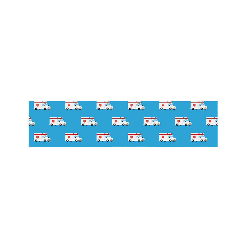 Ambulance Paramedic Car Pattern Print Bed Runner