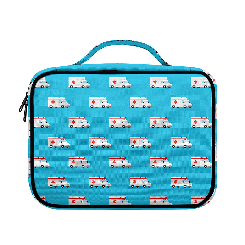 Ambulance Paramedic Car Pattern Print Briefcase Bible Bag