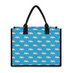 Ambulance Paramedic Car Pattern Print Canvas Tote Bag