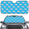 Ambulance Paramedic Car Pattern Print Car Windshield Sun Shade