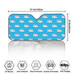 Ambulance Paramedic Car Pattern Print Car Windshield Sun Shade