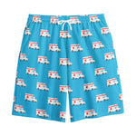 Ambulance Paramedic Car Pattern Print Cotton Shorts