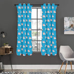 Ambulance Paramedic Car Pattern Print Curtain