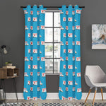 Ambulance Paramedic Car Pattern Print Curtain
