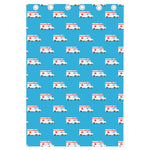 Ambulance Paramedic Car Pattern Print Curtain