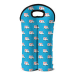 Ambulance Paramedic Car Pattern Print Double Neoprene Wine Tote