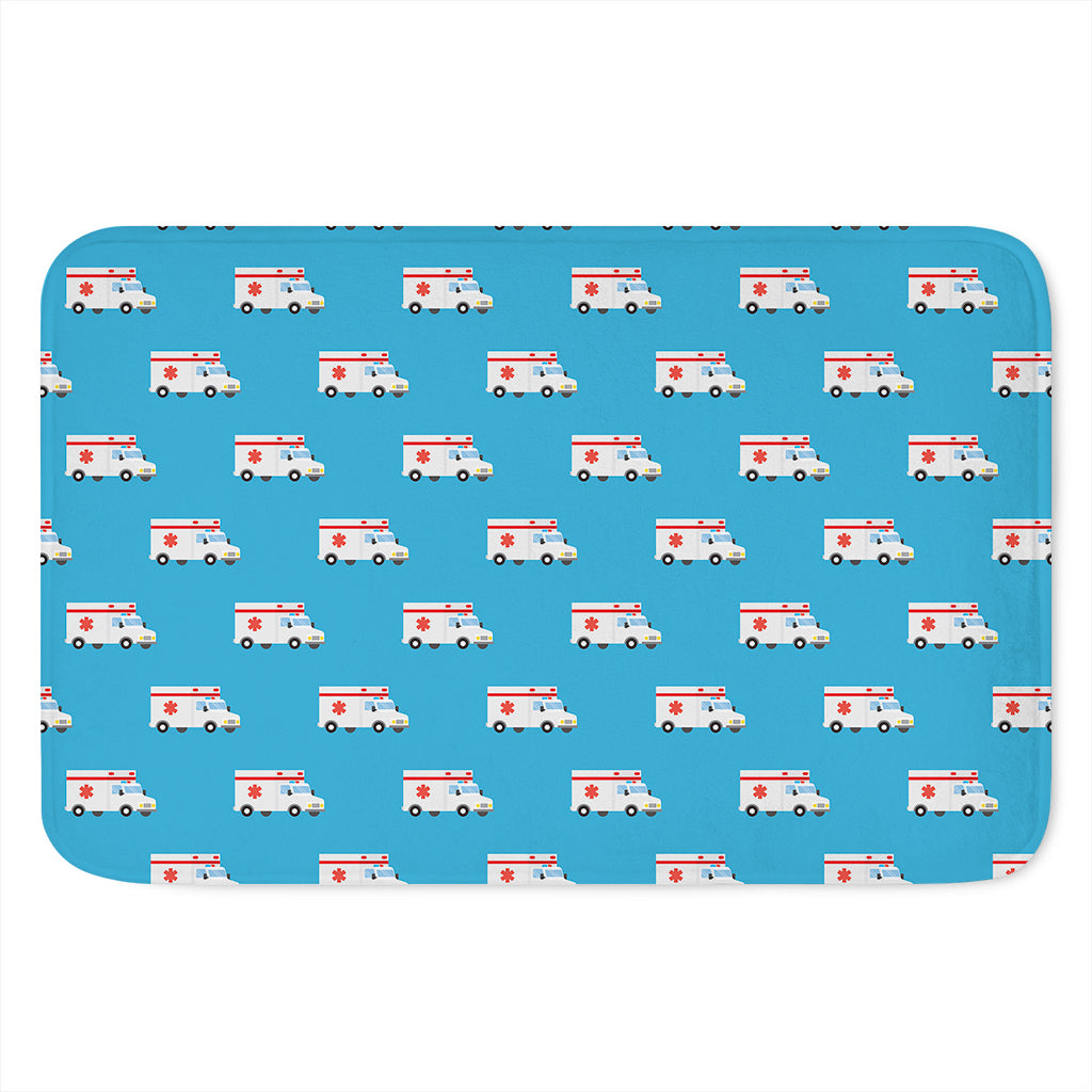 Ambulance Paramedic Car Pattern Print Indoor Door Mat