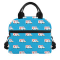 Ambulance Paramedic Car Pattern Print Insulated Lunch Bag