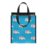 Ambulance Paramedic Car Pattern Print Insulated Lunch Tote