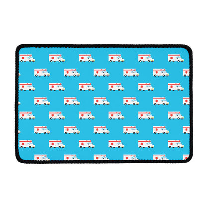 Ambulance Paramedic Car Pattern Print Kitchen Mat