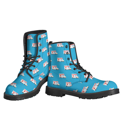 Ambulance Paramedic Car Pattern Print Backpack