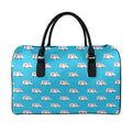 Ambulance Paramedic Car Pattern Print Leather Duffel Bag