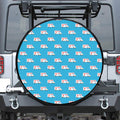 Ambulance Paramedic Car Pattern Print Leather Spare Tire Cover