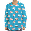 Ambulance Paramedic Car Pattern Print Long Sleeve Baseball Jersey