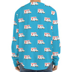 Ambulance Paramedic Car Pattern Print Long Sleeve Baseball Jersey