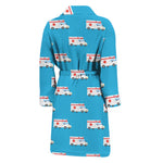 Ambulance Paramedic Car Pattern Print Men's Bathrobe
