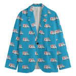 Ambulance Paramedic Car Pattern Print Men's Blazer
