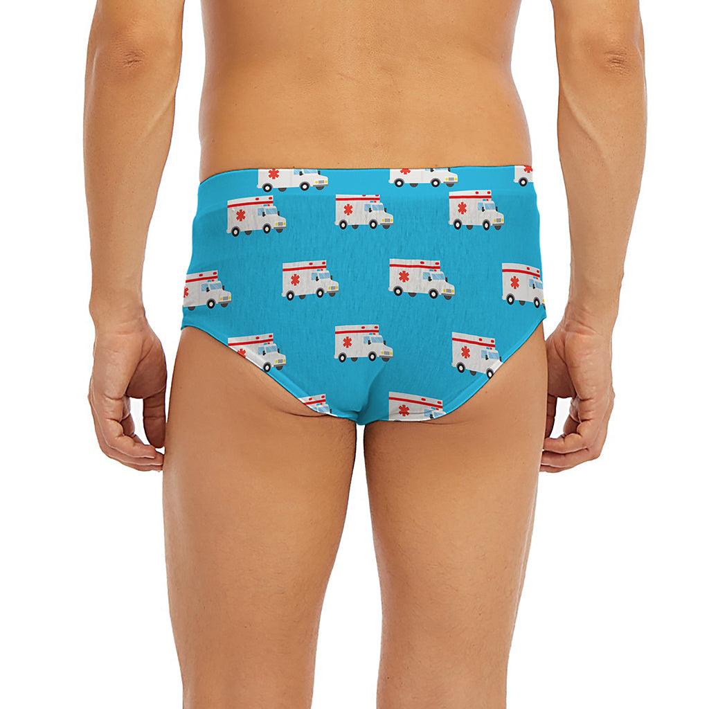 Ambulance Paramedic Car Pattern Print Men's Briefs