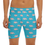 Ambulance Paramedic Car Pattern Print Men's Long Boxer Briefs