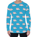 Ambulance Paramedic Car Pattern Print Men's Long Sleeve T-Shirt