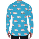 Ambulance Paramedic Car Pattern Print Men's Long Sleeve T-Shirt