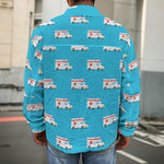 Ambulance Paramedic Car Pattern Print Men's Shirt Jacket
