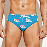 Ambulance Paramedic Car Pattern Print Men's Swim Briefs