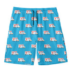 Ambulance Paramedic Car Pattern Print Men's Swim Trunks