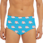 Ambulance Paramedic Car Pattern Print Men's Triangle Swim Briefs