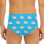 Ambulance Paramedic Car Pattern Print Men's Triangle Swim Briefs