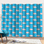 Ambulance Paramedic Car Pattern Print Pencil Pleat Curtains