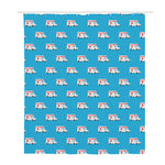 Ambulance Paramedic Car Pattern Print Polyester Shower Curtain