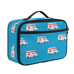 Ambulance Paramedic Car Pattern Print Portable Lunch Bag