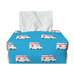 Ambulance Paramedic Car Pattern Print Rectangle Tissue Box Cover