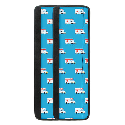 Ambulance Paramedic Car Pattern Print Refrigerator Handle Covers