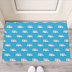 Ambulance Paramedic Car Pattern Print Rubber Doormat