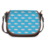 Ambulance Paramedic Car Pattern Print Saddle Bag