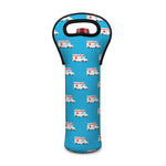 Ambulance Paramedic Car Pattern Print Single Neoprene Wine Tote