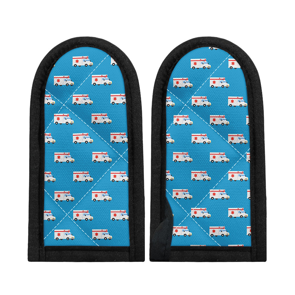 Ambulance Paramedic Car Pattern Print Skillet Handle Cover