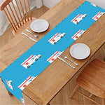 Ambulance Paramedic Car Pattern Print Table Runner