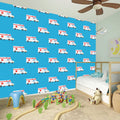 Ambulance Paramedic Car Pattern Print Wall Sticker