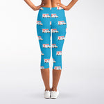 Ambulance Paramedic Car Pattern Print Women's Capri Leggings