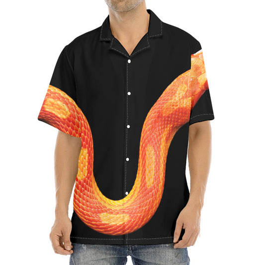 Amel Motley Corn Snake Print Aloha Shirt