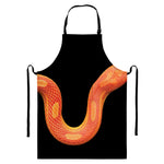 Amel Motley Corn Snake Print Bib Apron With Pocket