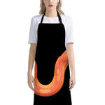 Amel Motley Corn Snake Print Bib Apron With Pocket